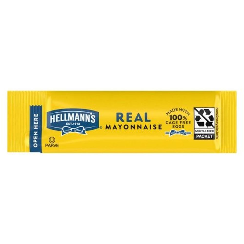 Hellmann's Real Mayonnaise Stick Packets, 0.38 Ounce -- 210 Per Case