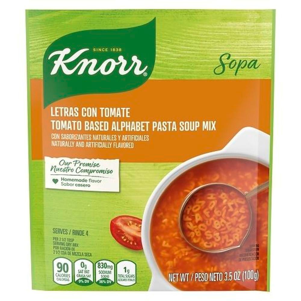 Knorr Tomato Based Alphabet Pasta Soup, 3.5 Ounce -- 12 Per Case