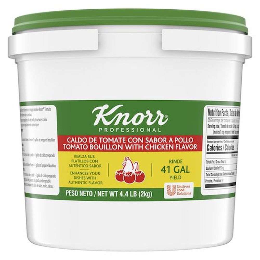 Knorr Professional Base Caldo De Tomate Tomato With Chicken Bouillon Base, 4.4 Pound -- 4 Per Case