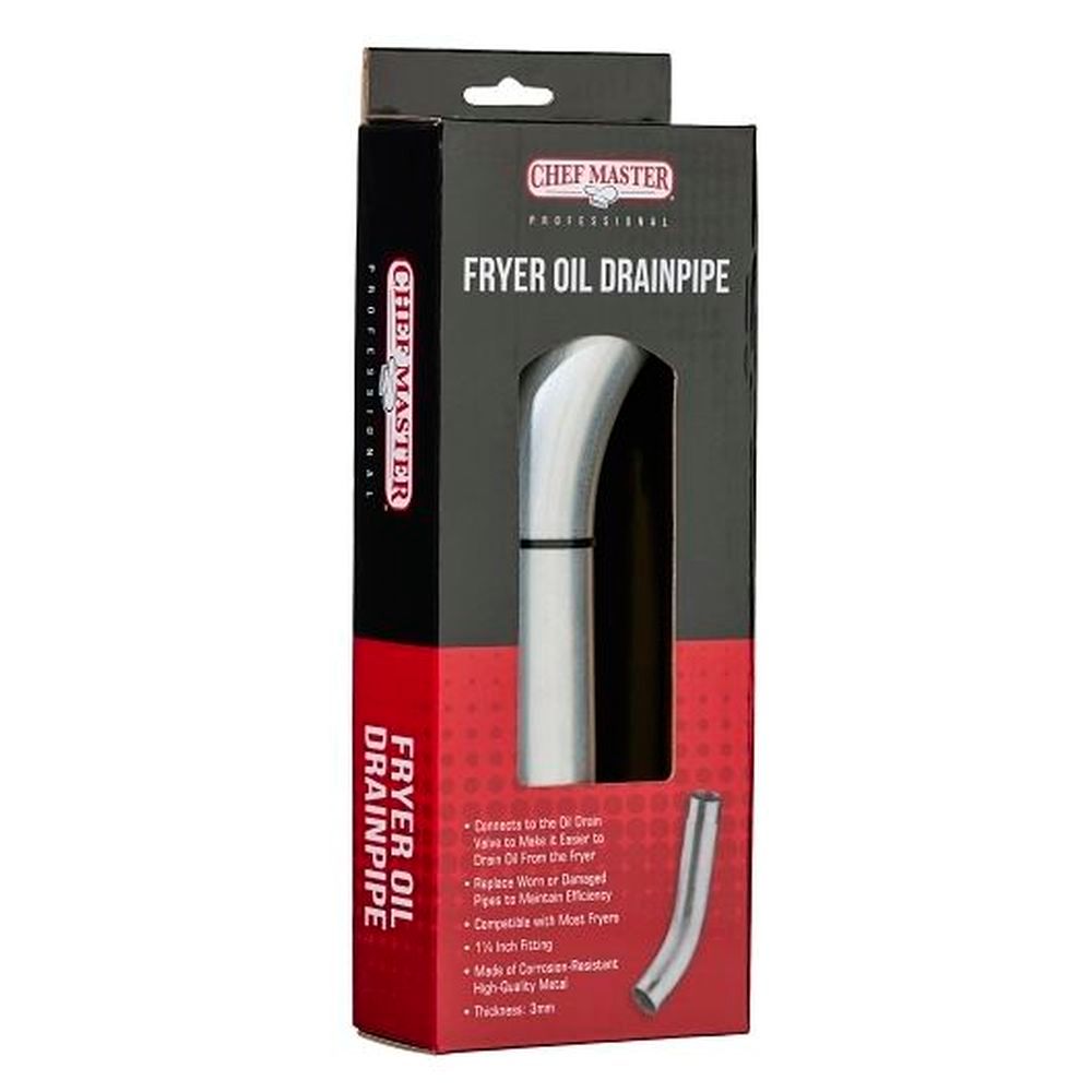 Chef-master Fryer Oil Drain Pipe, 1.62 X 1.62 X 9.02 Inch -- 4 Per Case