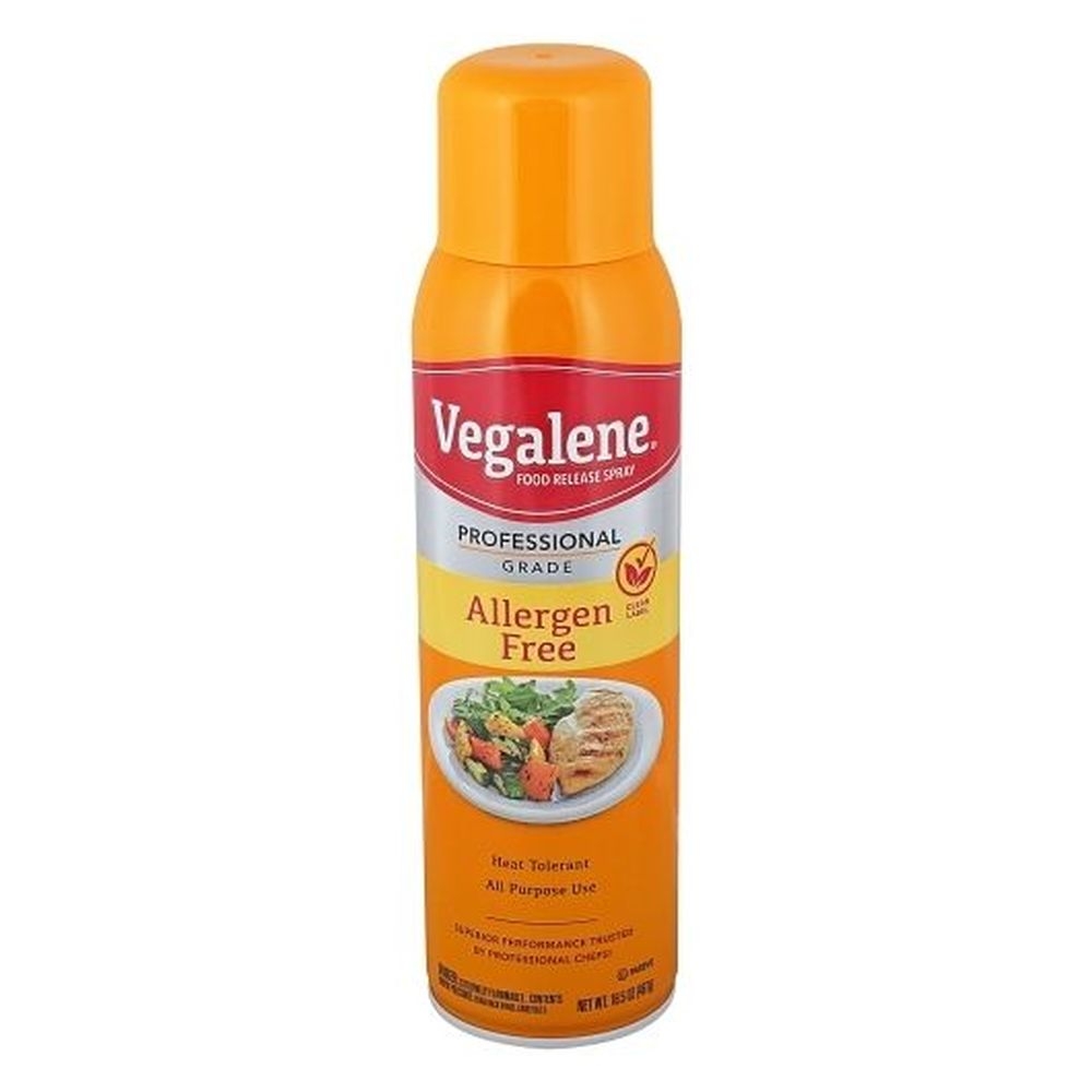 Vegalene Allergen Free Food Release Spray, 16.5 Ounce Aerosol -- 6 per case