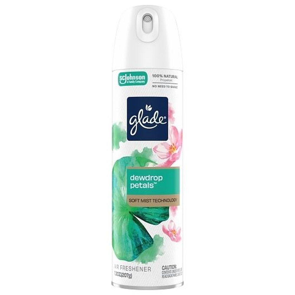 Glade Dewdrop Petals Soft Mist Air Freshener Spray, 7.3 Ounce -- 6 Per Case