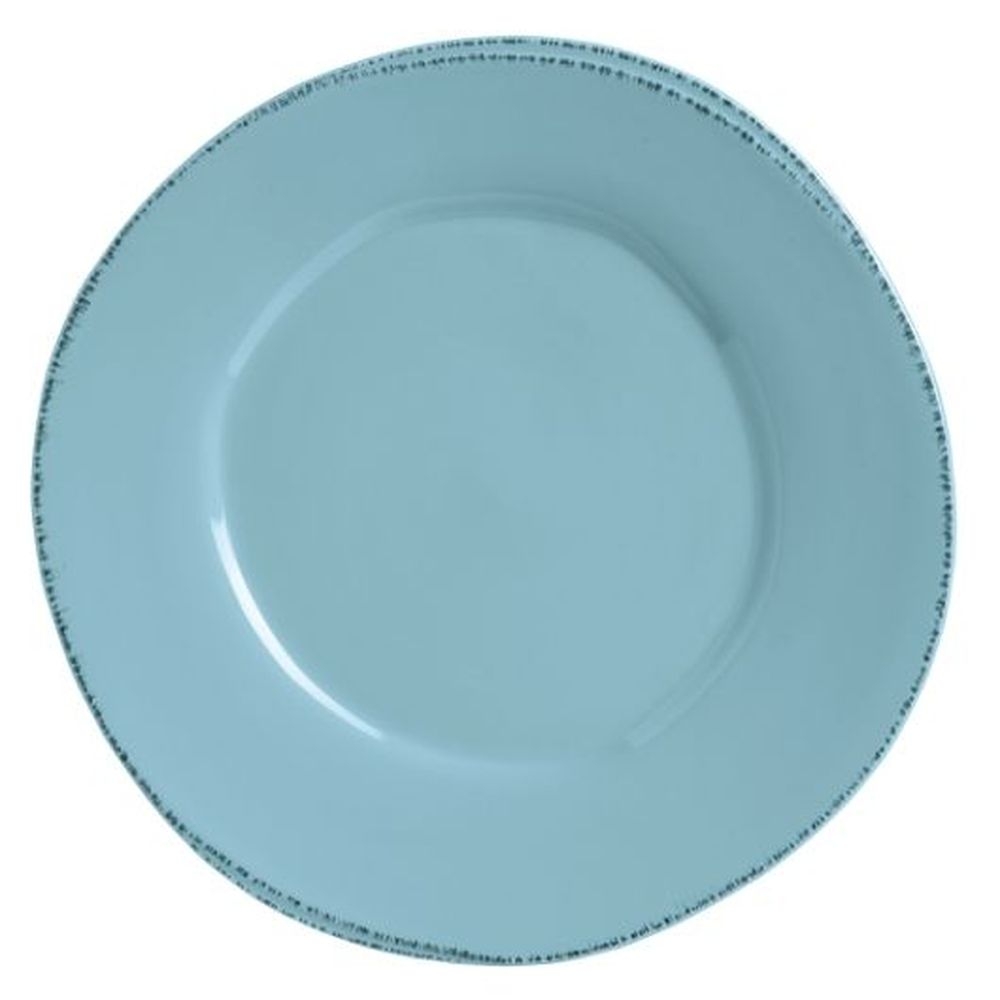 Storytellers Farmhouse Porcelain Blue Hen Dinner Plate