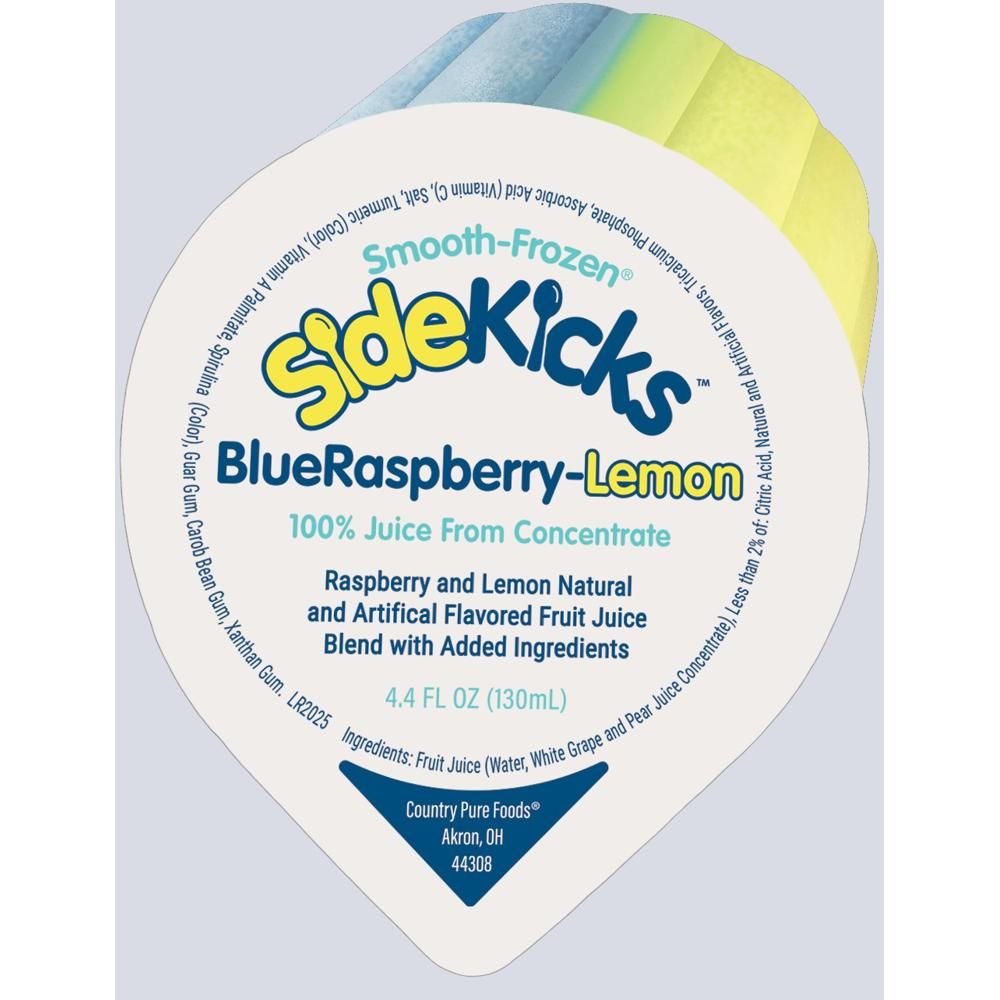 Sidekicks Smooth Frozen Blueraspberry-lemon Flavored 100 Percent Fruit Juice, 4.4 Fluid Ounce Cup -- 84 Per Case