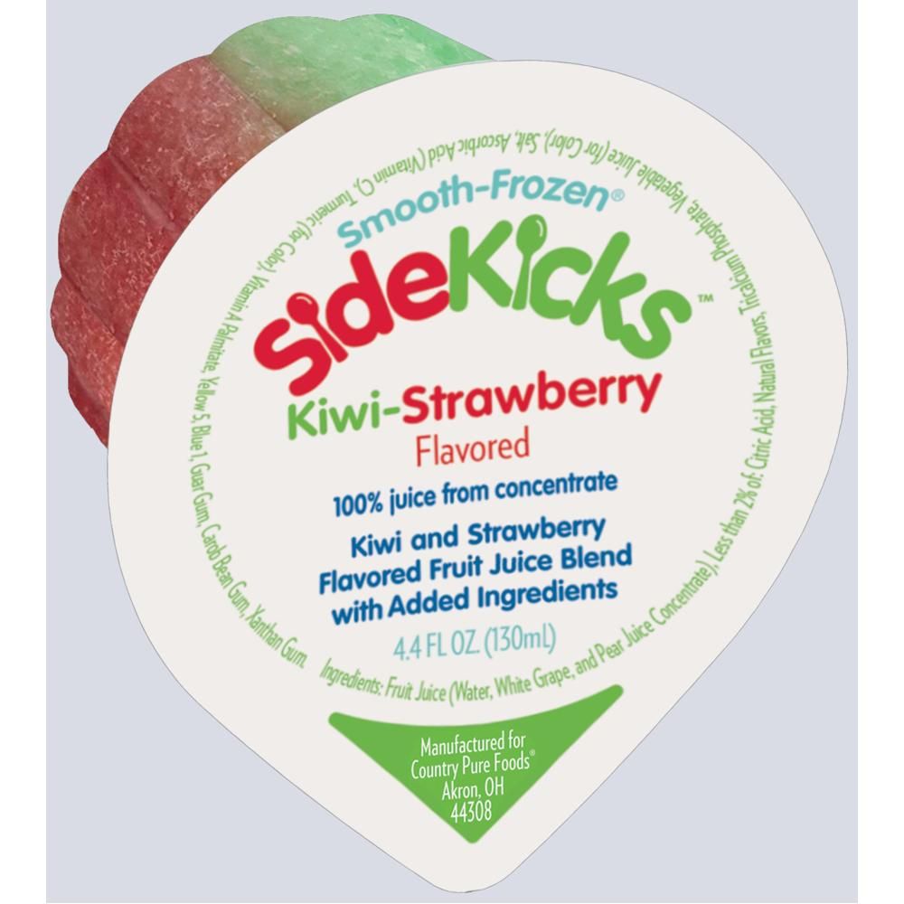 Sidekicks Smooth Frozen Kiwi-strawberry Flavored 100 Percent Fruit Juice, 4.4 Fluid Ounce Cup -- 84 Per Case