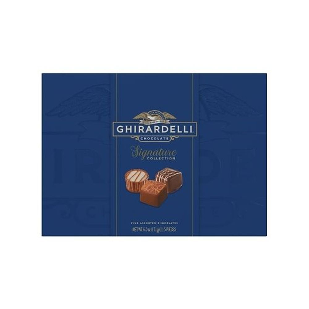 Ghirardelli Signature Collection Fine Assorted Chocolates Gift Box, 0.38 Pound -- 6 Per Case