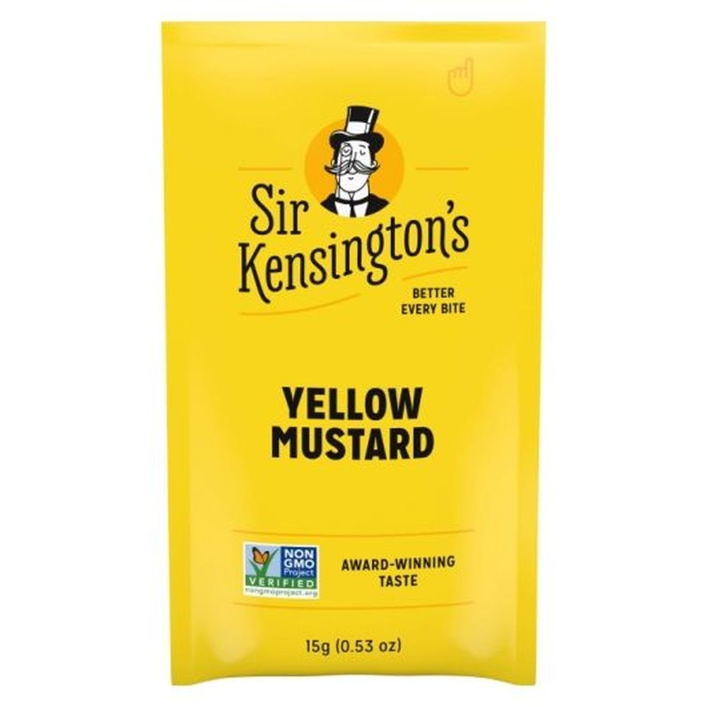 Sir Kensington's Yellow Mustard, 15 Gram Packet -- 600 per case.