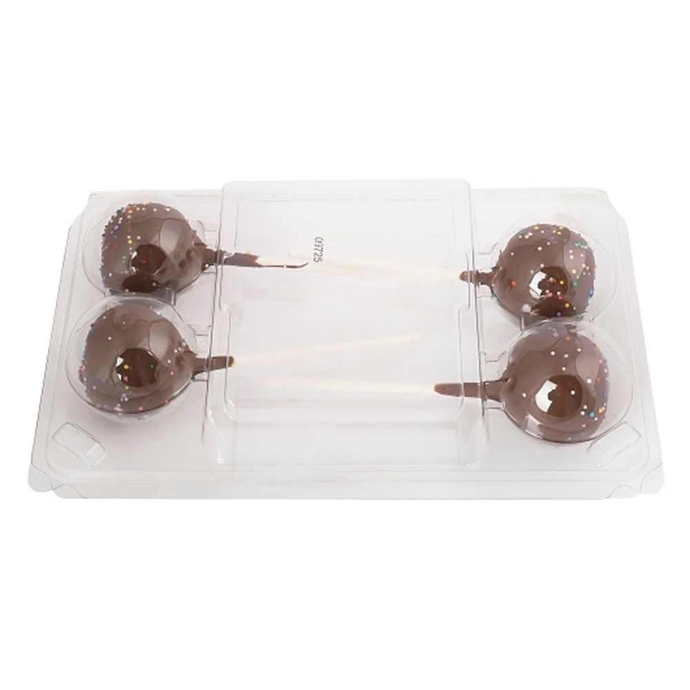 Coco Bakery Chocolate Rainbow Cake Pops, 5.4 Ounce -- 18 Per Case
