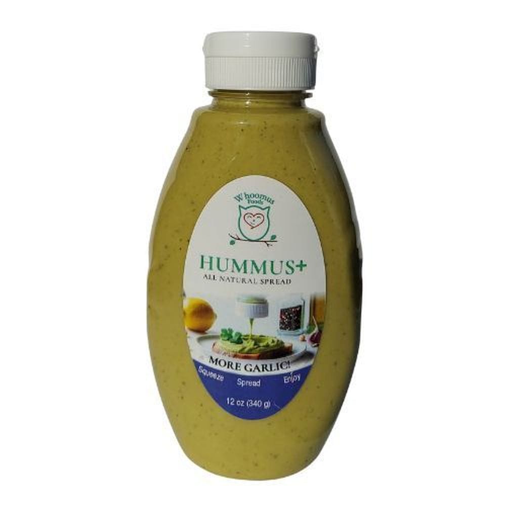 Whoomus More Garlic Hummus Sandwich Spread, 12 Ounce -- 6 Per Case
