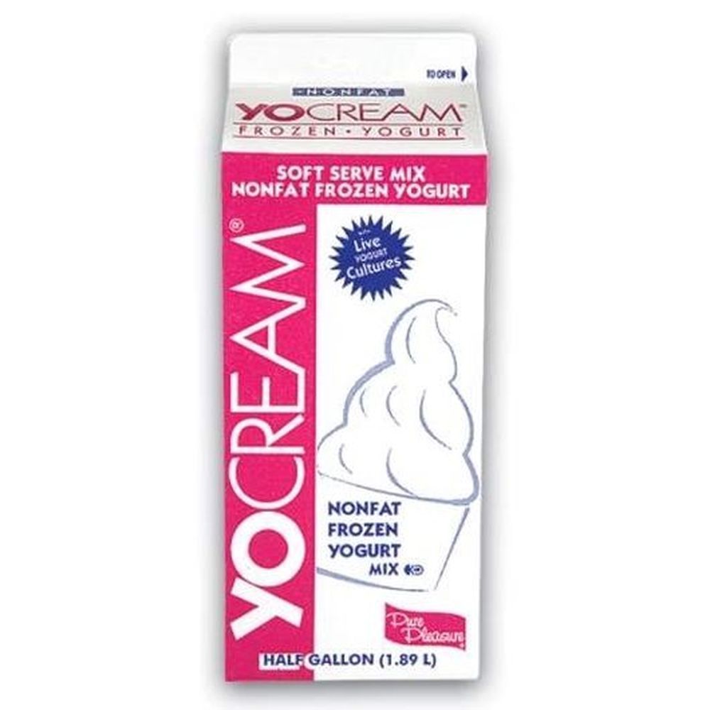 Yocream Yogurt Mix, Georgia Peach Nonfat Soft Serve, 64 Ounce -- 6 Per Case