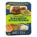 Chipotle Lime Honey Smoked Salmon Stackers