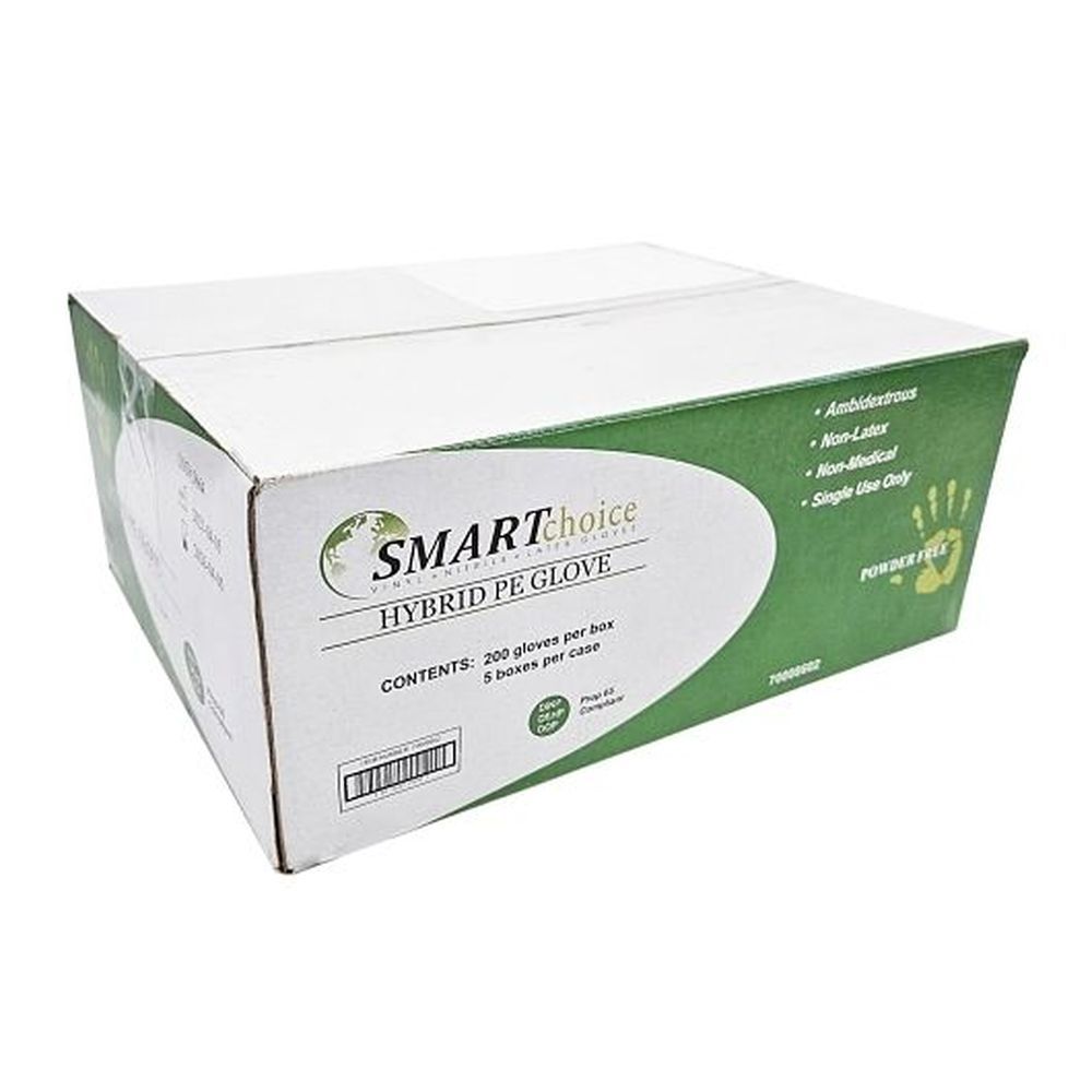 Amercareroyal Hybrid X-large Powder Free Gloves, 200 Count -- 5 Per Case
