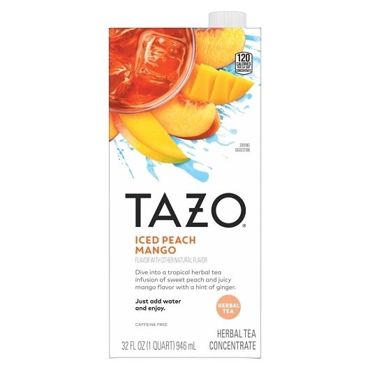 Tazo Peach Mango Concentrate, 32 Fluid Ounce -- 6 Per Case
