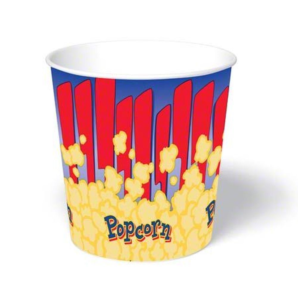 Graphic Packaging Pe Coated Paper Popcorn Bucket, 130 Ounce Capacity -- 300 Per Case