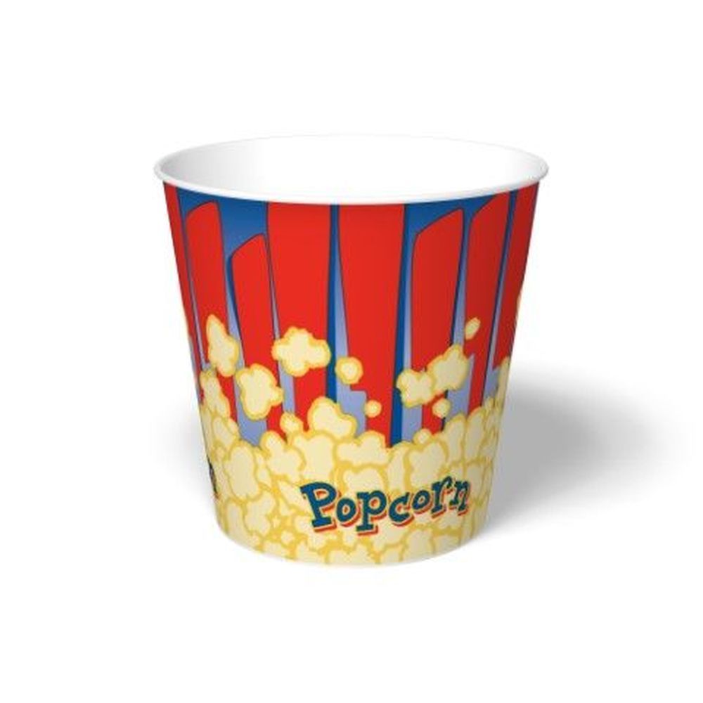 Graphic Packaging Paper Popcorn Bucket, 170 Ounce Capacity -- 150 Per Case