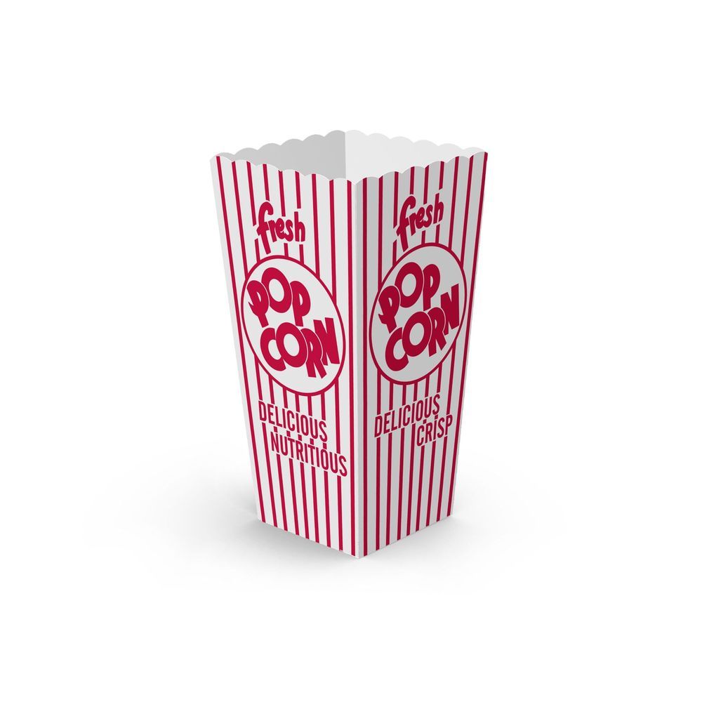 Graphic Packaging Stock Print Quick Fill Scoop Popcorn Container, 1.75 Ounce Capacity -- 500 Per Case