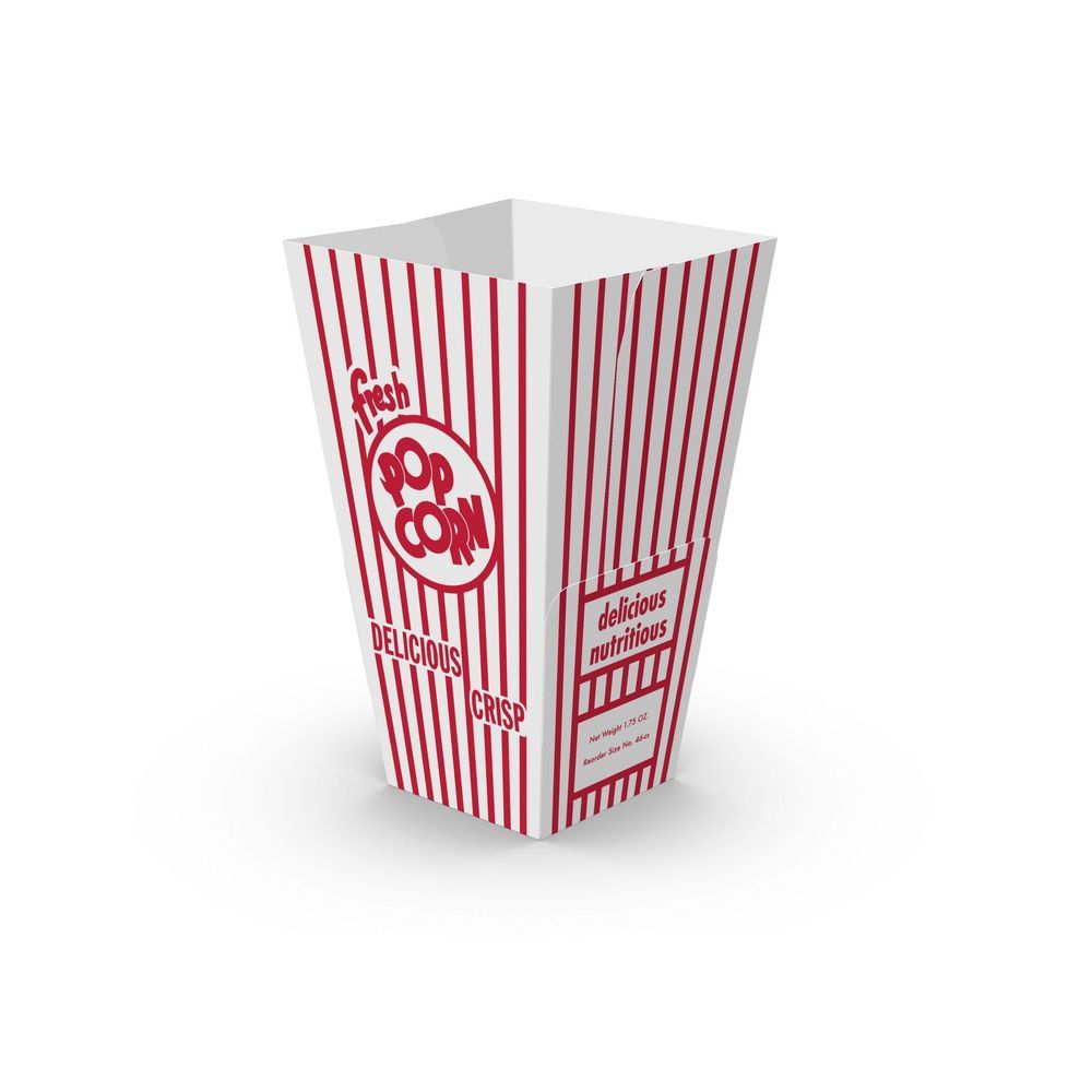 Graphic Packaging Stock Print 46 Popcorn Tub, 4 X 3 X 6.75 Inch -- 500 Per Case
