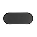 Arista Collection Black Melamine Oval Platter