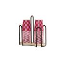 Logan Collection Birch Wood Double Cup and Lid Organizer