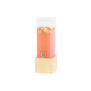 Logan Collection Birch Wood Square Beverage Dispenser 3 Gallon Capacity
