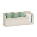 Vista Collection Coastal Four Section Cup and Lid Holder