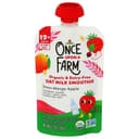 Organic Dairy Free Straw-Mango Apple Oat Milk Smoothie for 12 Plus Months Baby