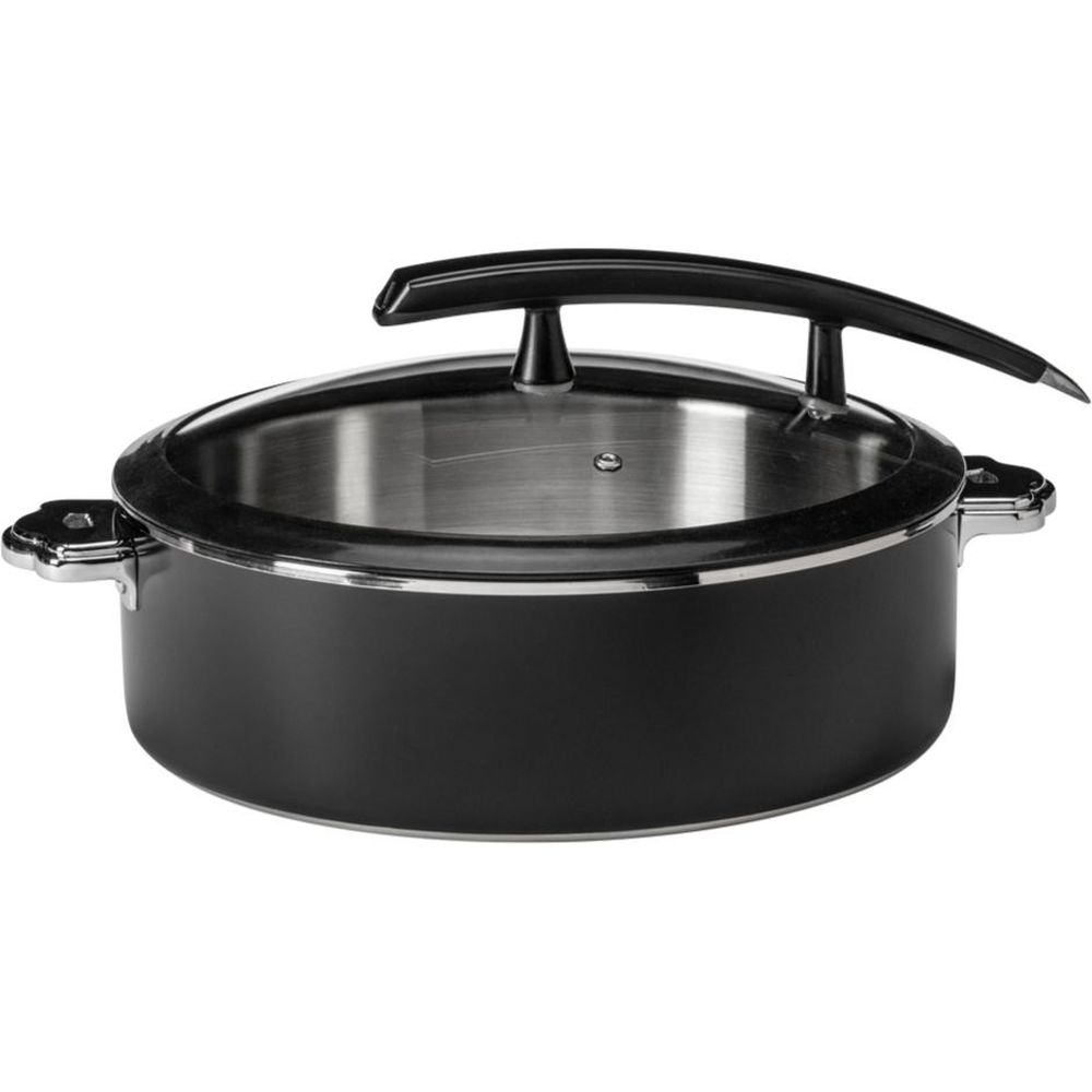 Rondeau Buffet Server Round Black Pot with Food Pan