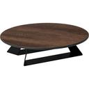 Alto Round Walnut HPL Riser with 3 inch Black Legs