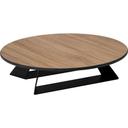 Alto Round Natural Wood HPL Riser with 3 inch Black Legs