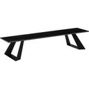 Alto Narrow Rectangle Black Marble HPL Riser with 6 inch Black Legs
