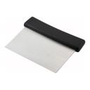 Winco Stainless Steel Dough Scraper with Plastic Handle, 6 x 3 inch Blade.