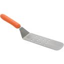 Winco High Heat Perforated Flexible Offset Turner with Orange Nylon Handle, 8 1/4 x 2 7/8 inch Blade