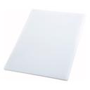 Winco Plastic White Rectangular Cutting Board, 15 x 20 x 1/2 inch.