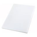 Winco Plastic White Rectangular Cutting Board, 12 x 18 x 1 inch.