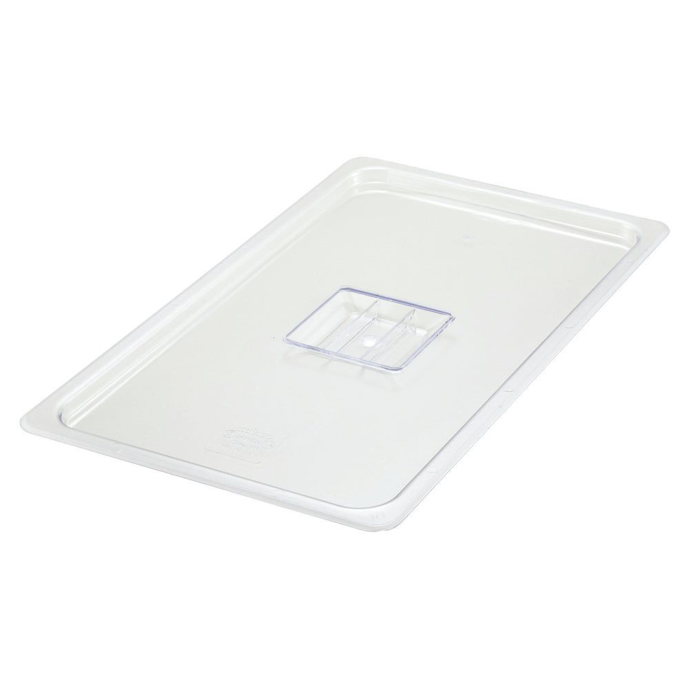 Winco Polycarbonate Rectangle Solid Cover For Full Size Food Pan