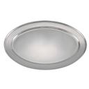 Winco Stainless Steel Heavy Oval Platter, 21 3/4 x 14 1/2 inch.