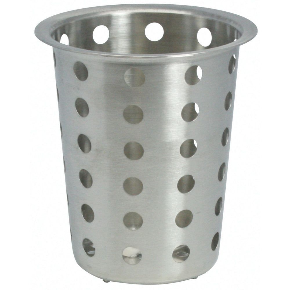 Winco Stainless Steel Perforated Flatware Cylinder For Fc-4h And Fc-6h, 4.5 X 4.5 X 5.25 Inch