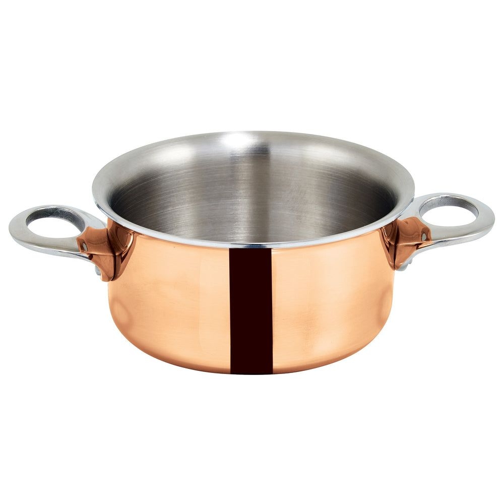 Winco Stainless Steel Copper Plated 3.75 Inch Mini Casserole, 15 Ounce Capacity -- 6 Per Case