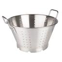 Winco Stainless Steel Heavy Duty Colander with Handles and Base, 16 Quart.