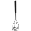 Winco Stainless Steel Round Potato Masher with Plastic Handle, 4 x 18 inch -- 6 per case.