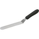 Winco Offset Spatula with Black Polypropylene Handle, 6 1/2 x 1 5/16 inch Blade -- 12 per case.