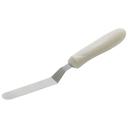 Winco White Polypropylene Handle Spatula with Offset, 3 1/2 x 3/4 inch Blade -- 12 per case.