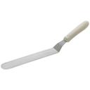 Winco White Polypropylene Handle Spatula with Offset, 8 1/2 x 1 1/2 inch Blade -- 12 per case.