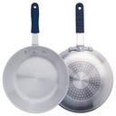Winco Natural Finish Induction Ready Aluminum Fry Pan with Stainless Steel Bottom and Sleeve, 8 inch -- 6 per case.