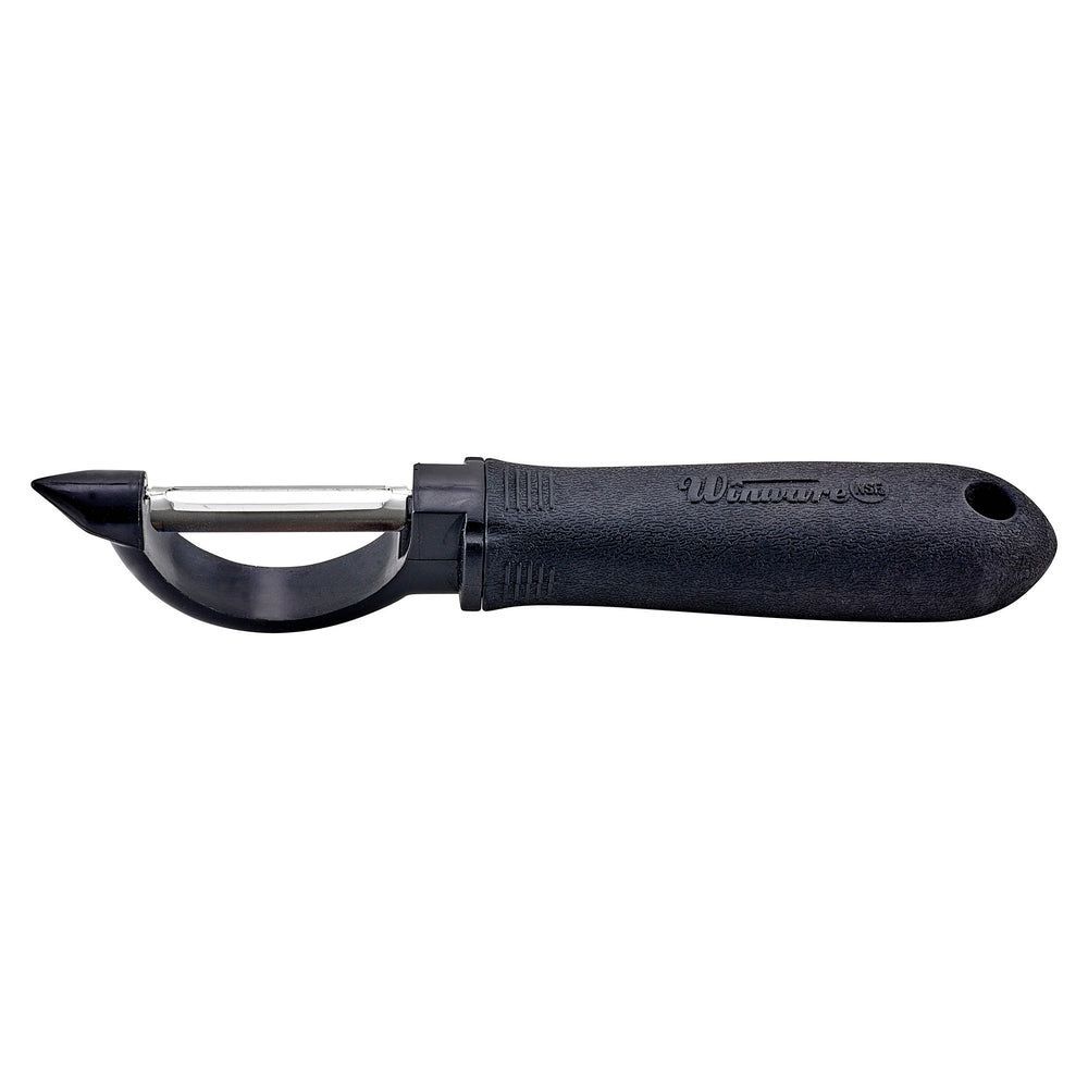 Winco Stainless Steel Straight Peeler With Soft Grip Handle, 7.63 X 1.44 X 1.13 Inch -- 12 Per Case