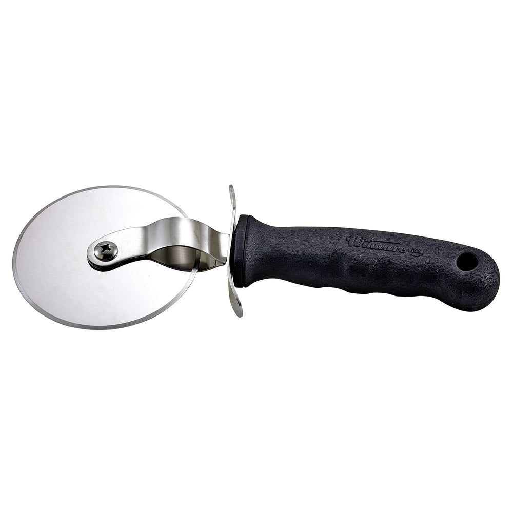 Winco Stainless Steel Large Pizza Cutter With Soft Grip Handle, 4 Inch Wheel Blade -- 12 Per Case