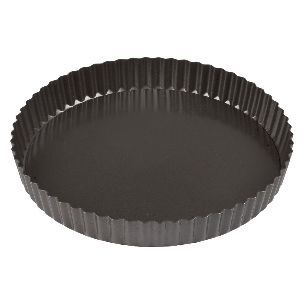 Winco Aluminized Carbon Steel Non Stick Quiche Pan, 10 Inch Dia. X 1 1/4 Inch Height -- 6 Per Case