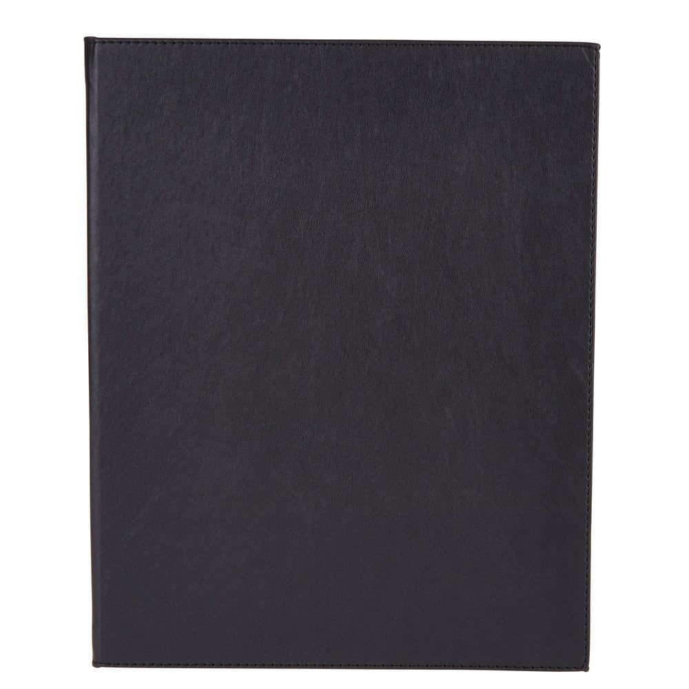 Winco Black Four Views Menu Cover Fits 8 1/2 X 11 Inch Letter Size Paper -- 10 Per Case