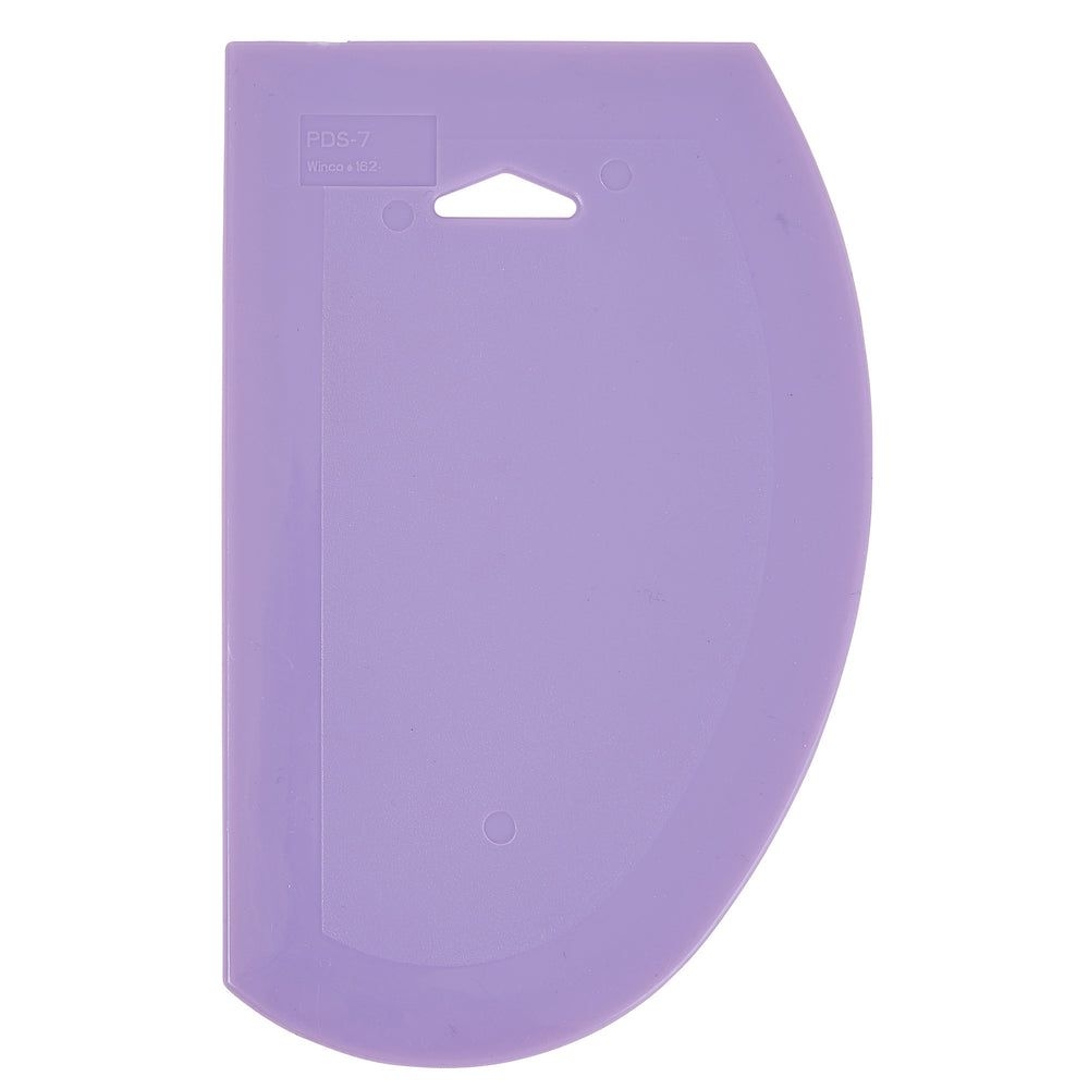 Winco Plastic Purple C Dough Scraper, 7 1/2 X 4 3/4 Inch -- 12 Per Case