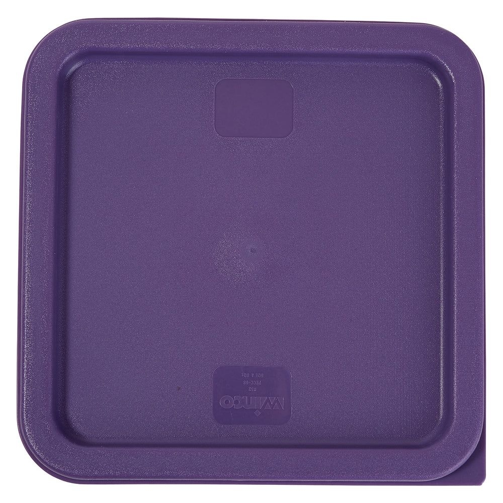 Winco Purple Polyethylene Allergen-free Cover For Pcsc, Ptsc, And Pesc 6 & 8 Quart Square Food Storage Container -- 12 Per Case